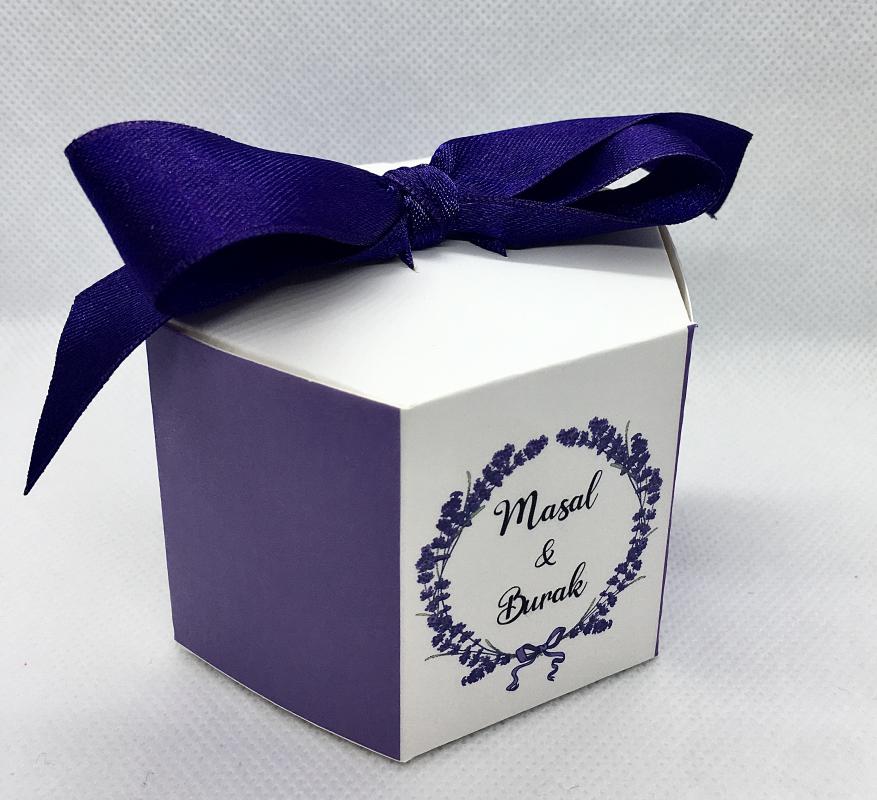 Baskılı Altıköşe Karton Kutu