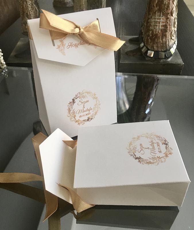 Küçük Karton Çanta - Çerez Kutusu