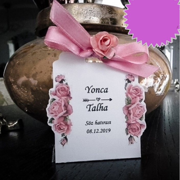 Karton Kına ve Şeker Kutusu Pembe